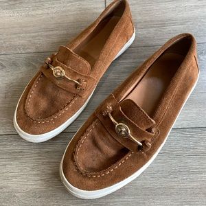 COACH Suede Moccasins